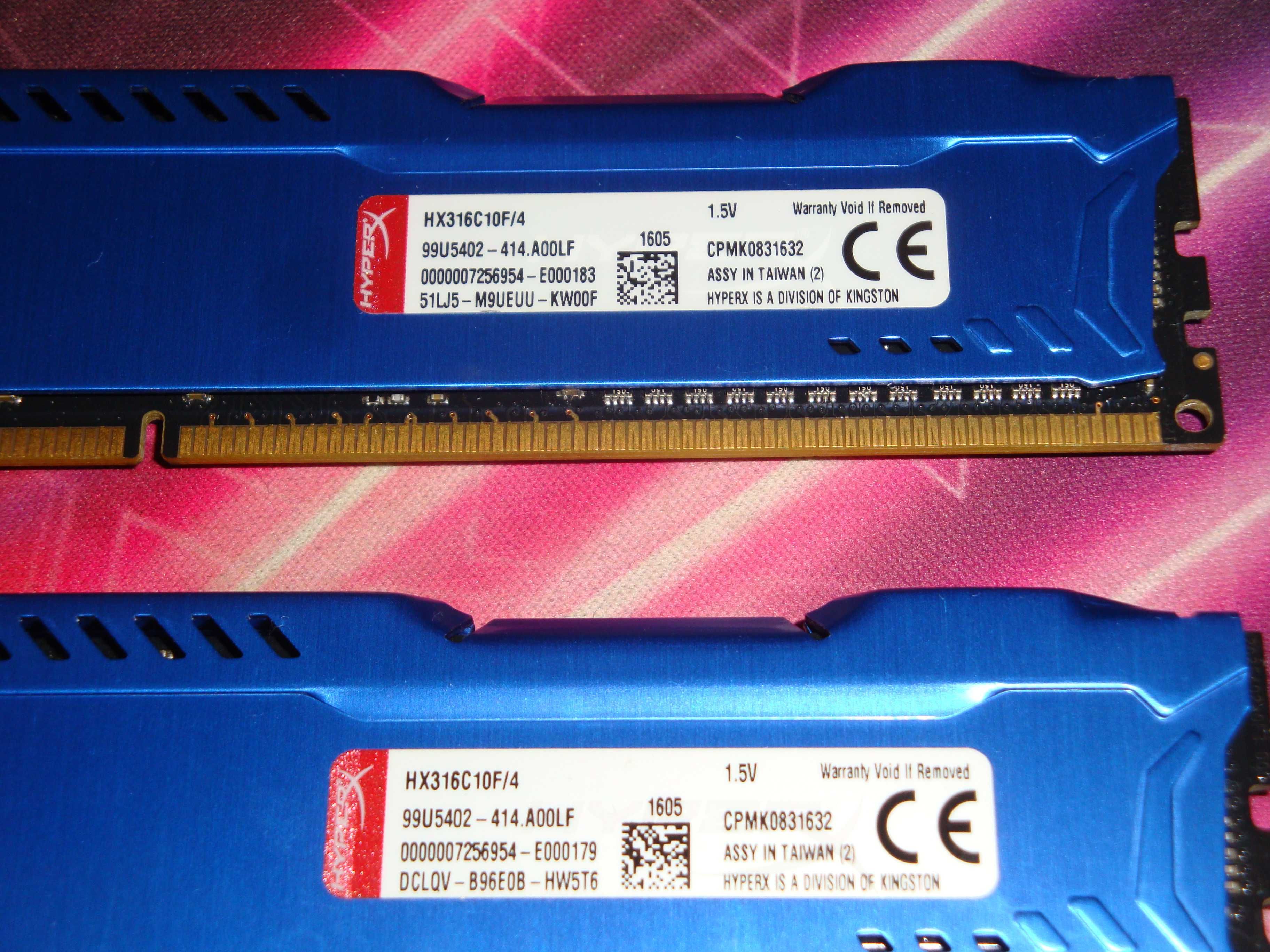 Memorie Ram DDR3 8GB 2x 4GB Kingston HyperX Fury 1600Mhz