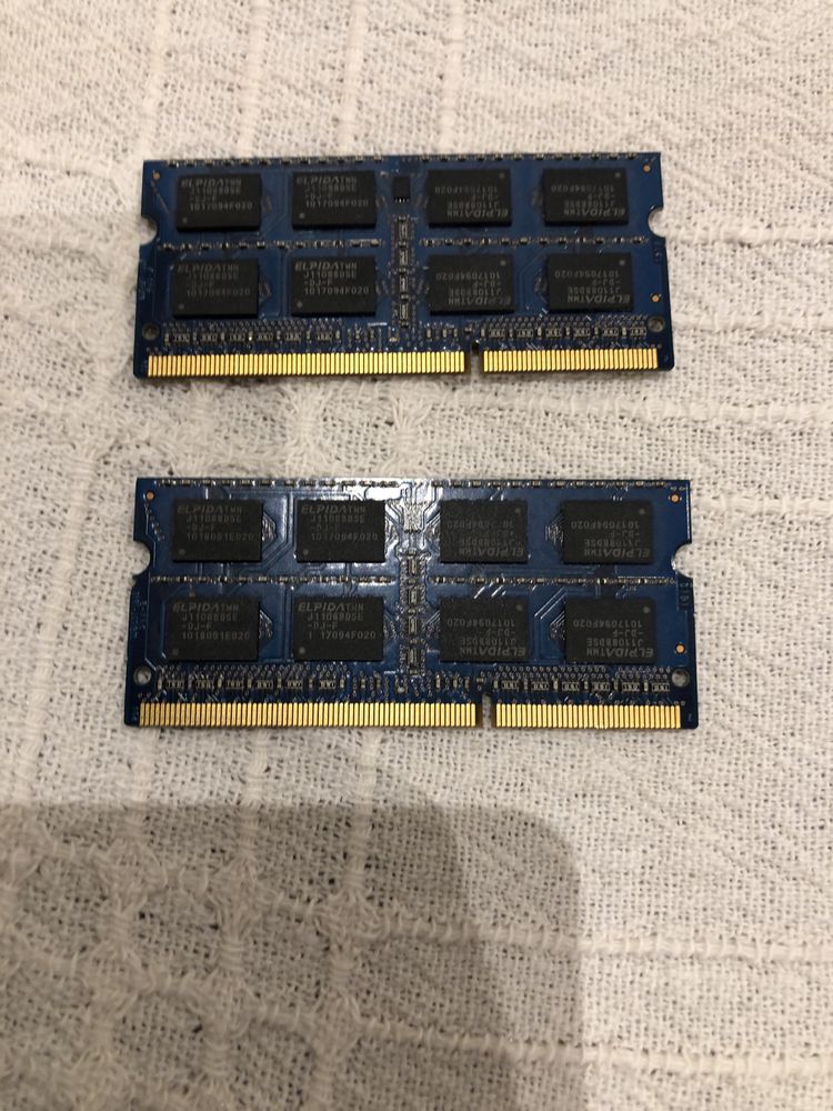 memorie RAM 2x2 GB DDR3