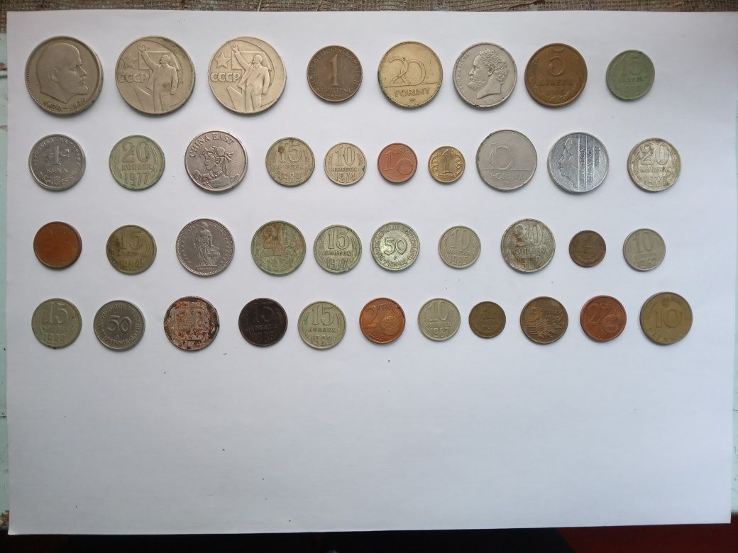 Монеты советские копейки 1,15,20, и тд.