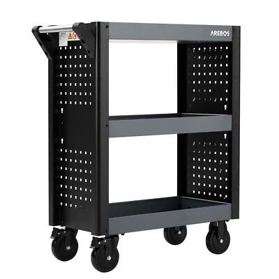 Сервизна количка на колелца с 3 отделения ,Комплект куки ,18 части