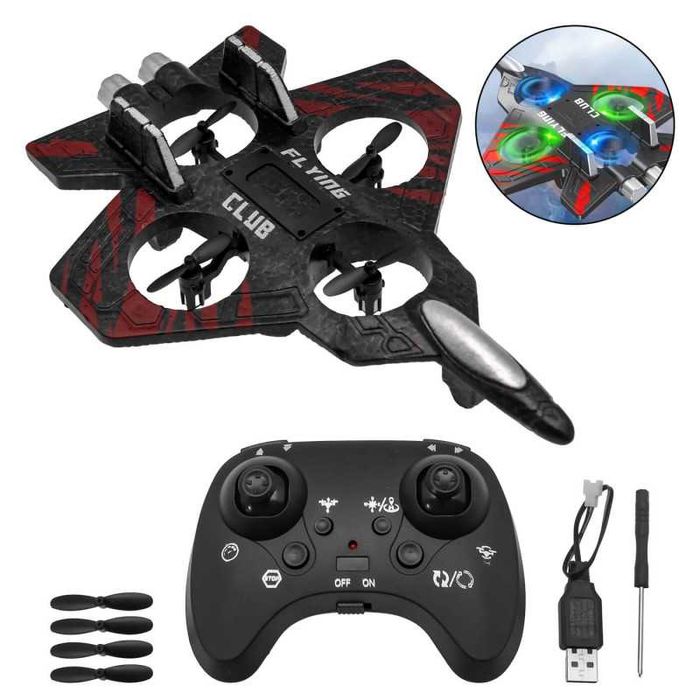 Дрон-самолет LED светлини, дистанционно управление