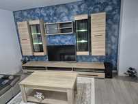Set living stejar cu iluminare led 300×50×200 cm+ măsuță 120×60×50 cm!