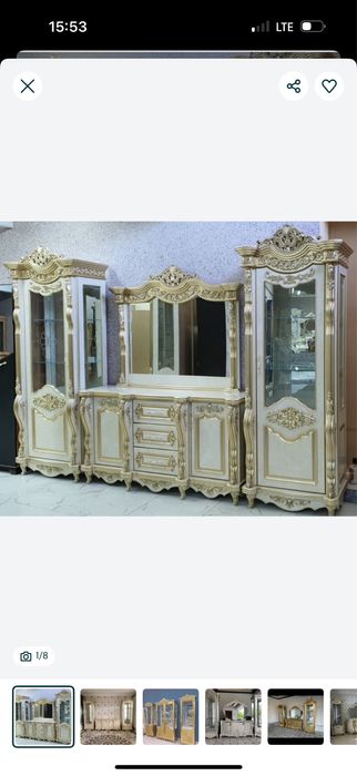 Пенал и Камод Золотистый Шикарный цвет Голл