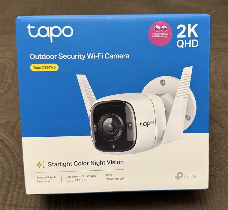 Camera video 2K TP-Link TAPO C320WS, IP66, WiFi/ethernet, ONVIF/RTSP