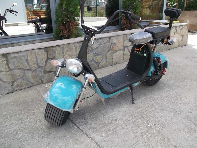 Електрически скутер тип чопър 1500W с двойна седалка с регистрация