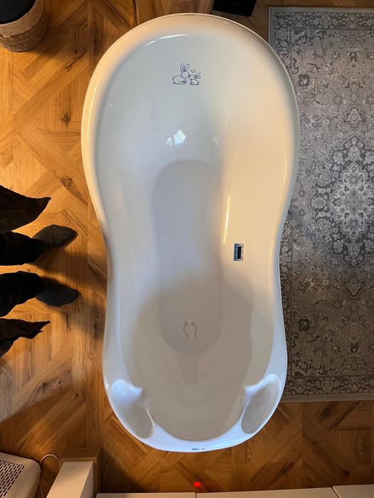 Cădiță bebeluș cu senzor de temperatură + suport metalic