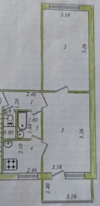Квартира продаётся Чиланзар 18 квартал 2/4/4 50м2 меб тех