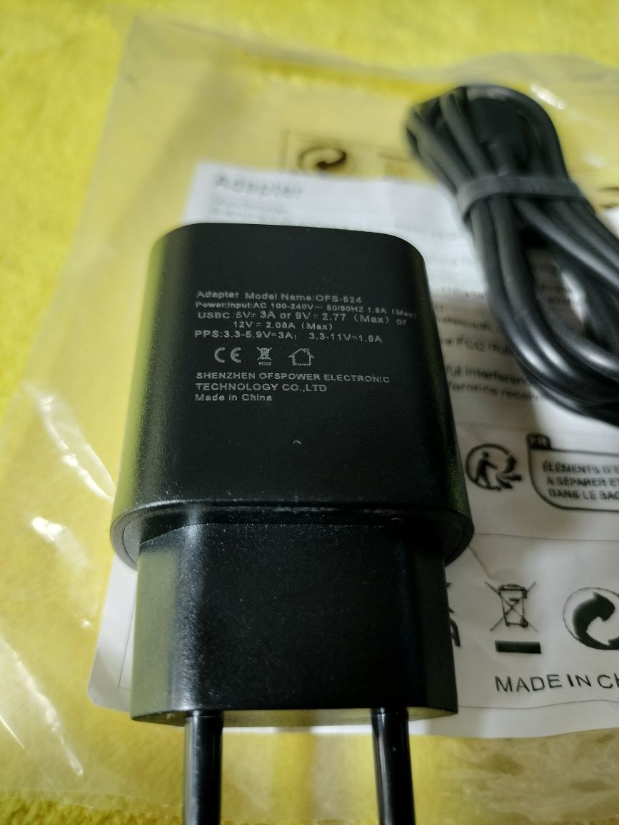 Încărcător Super Fast Charging + Cablu USB C Nou // Stoc 15+