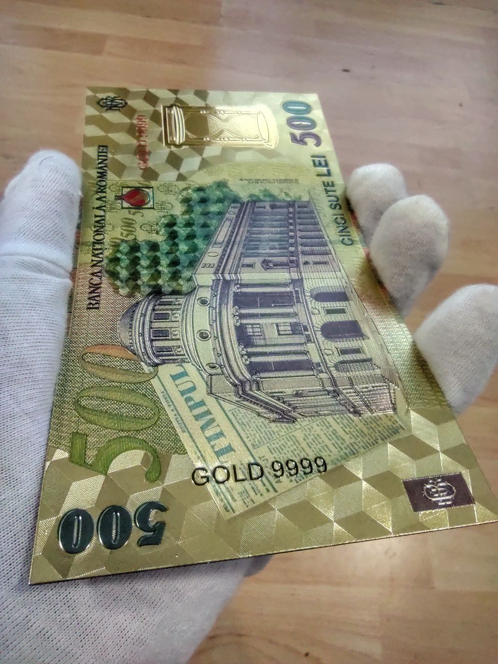 Vând bancnote românești 500 LEI GOLD (souvenir)