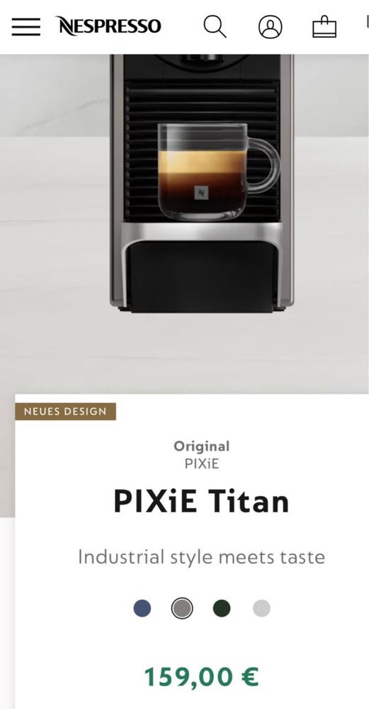 Кофемашинка Pixie Titan