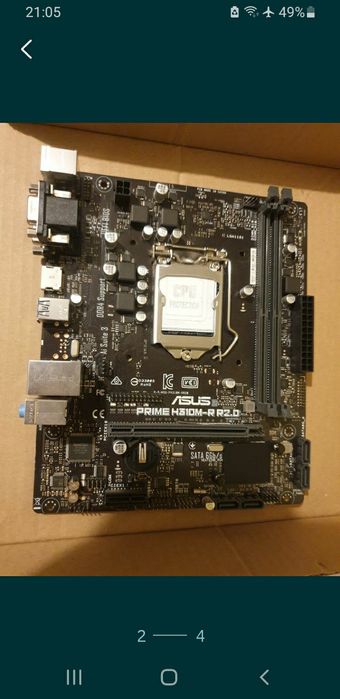 Placa de bază MSI și procesor și Asus H310 gen 8..9
