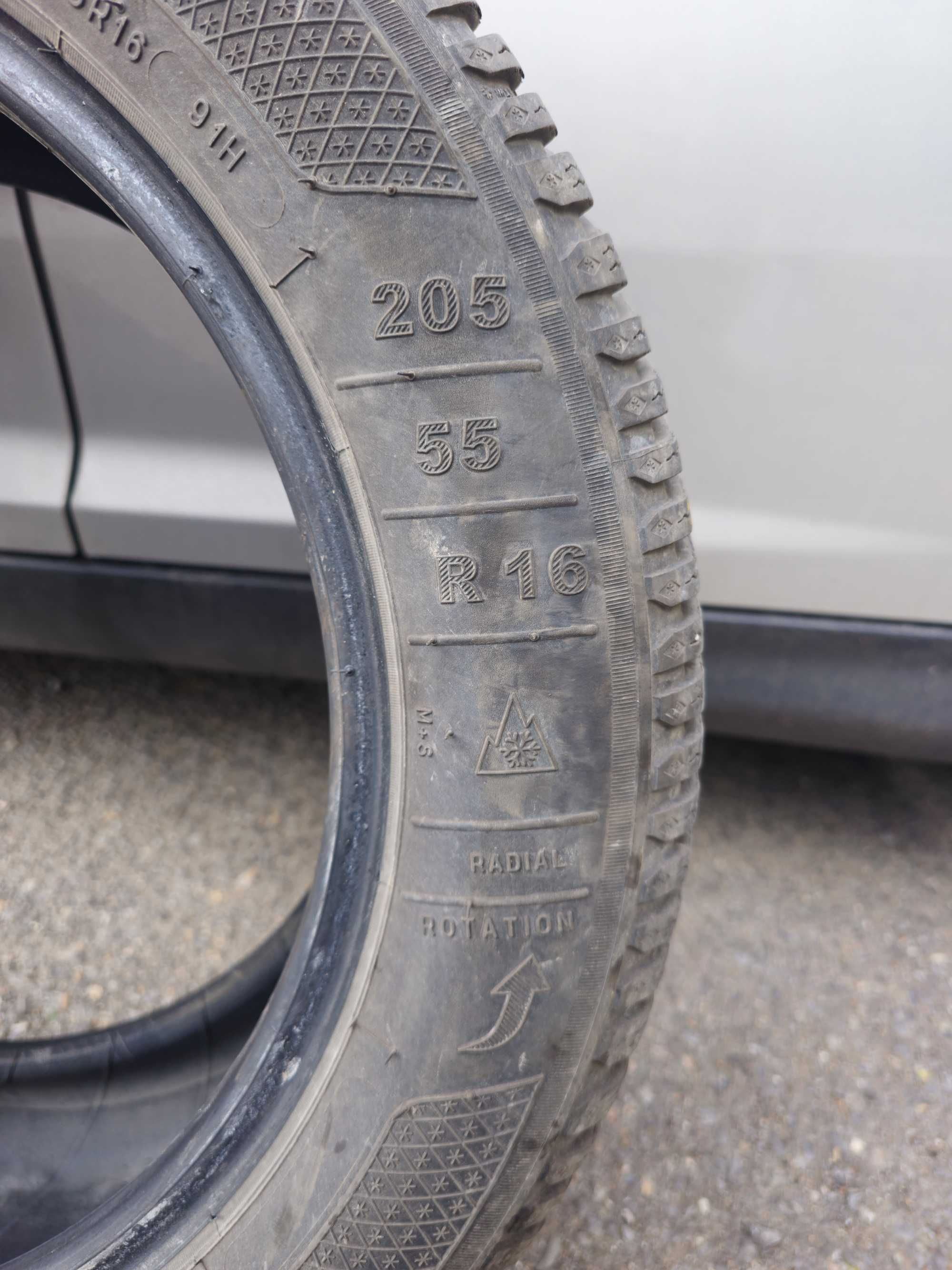 4Бр. Зимни гуми 205/55/16 Kleber