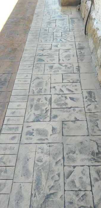 Beton amprentat / elicopterizat / amprentat vertical