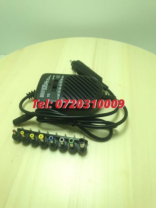 Incarcator Universal Pentru Laptop Pentru Auto Alimentare La 12v