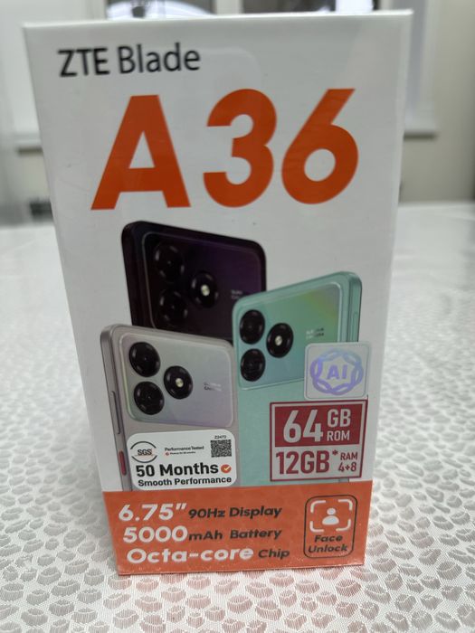 Продам смартфон ZTE  blade A36 64GB