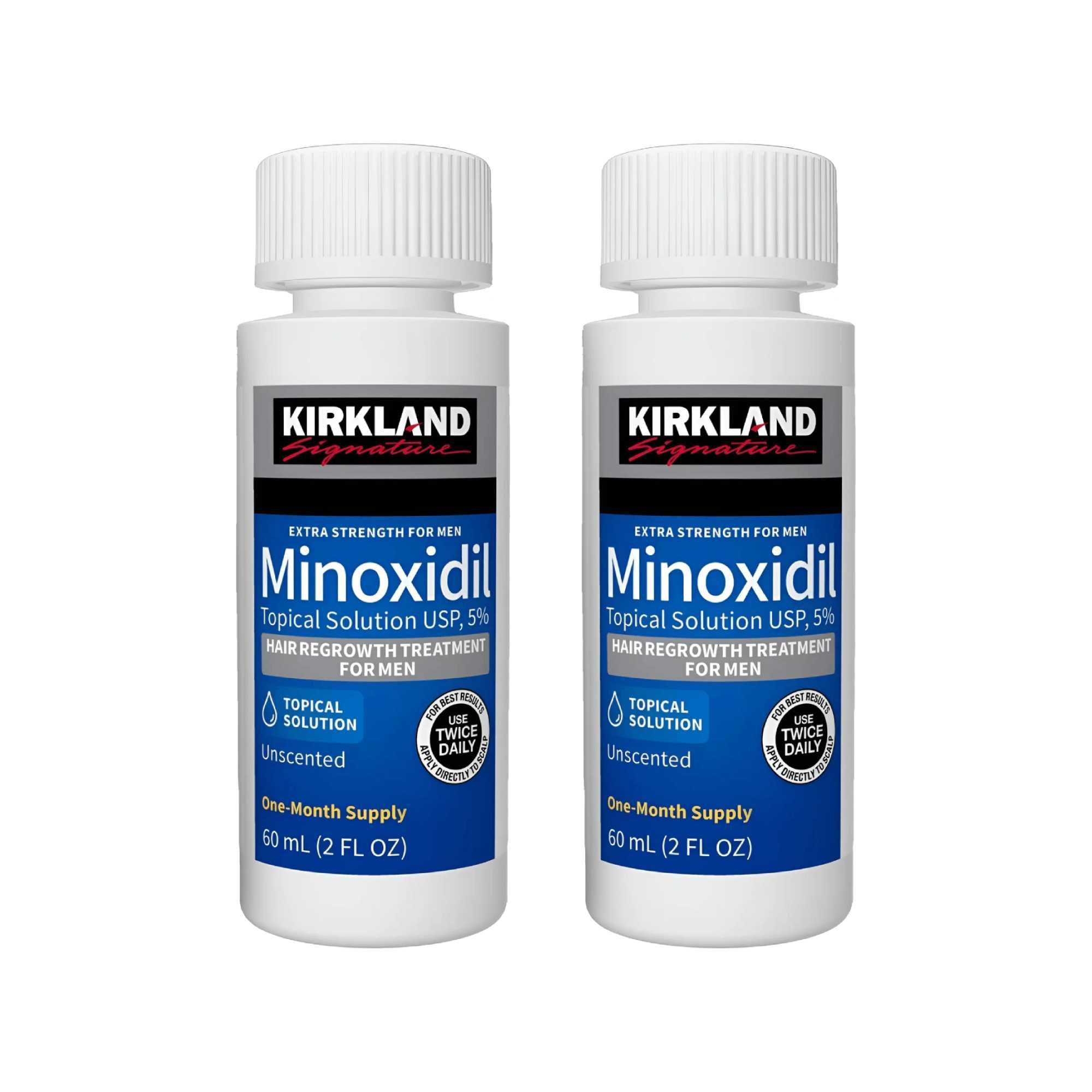 Solutie Kirkland Minoxidil 5% + Pipeta, 2 luni, Tratament barba si par