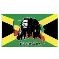 Steag JAMAICA - Bob Marley Freedom, dimensiune : 150 x 90 cm