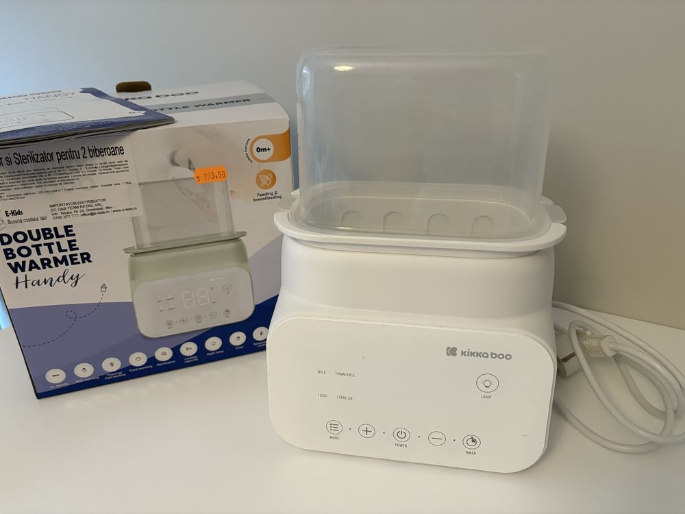 Sterilizator/incalzitor dublu biberoane Kikka Boo