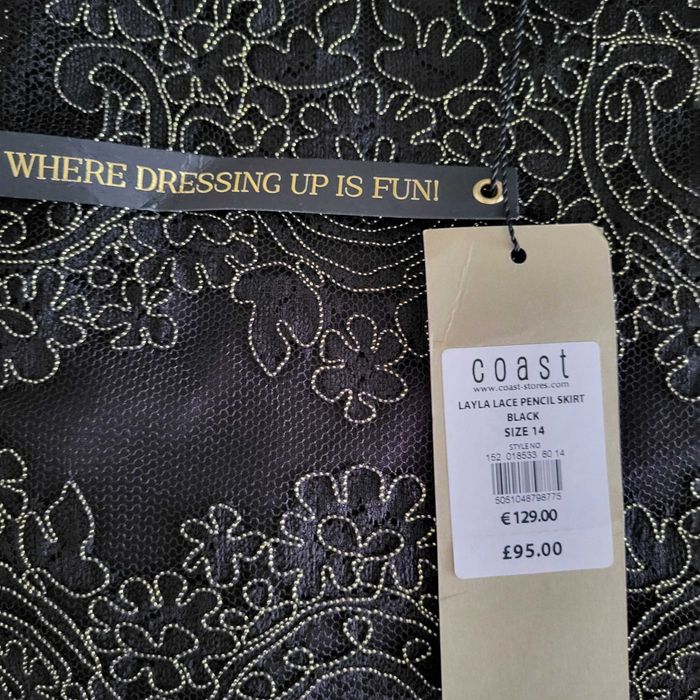 Fusta de ocazie Coast  Layla Lace Pencil Skirt, marimea 14 UK, M/L