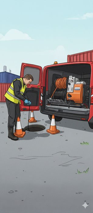 Прочистка канализаций с гидродинамическим аппаратом