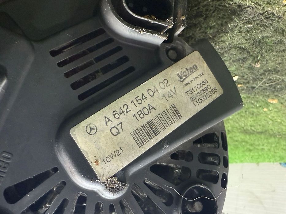 ALTERNATOR MERCEDES BENZ W212 CLASA E E350 CDI BLUEEFFICIENCY SE 3.0 DIESEL 2010 COD OEM A6421540402 / COUPE 2009-2016