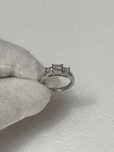 INEL PLATINA 950 + 12 Diamante = 0.75CT - Princess - Art Deco -Vintage