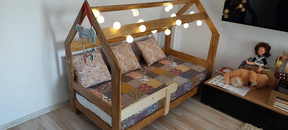 Pat copii cu saltea Aloe vera inclusa