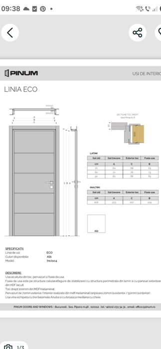 Usa Pinum 90x208