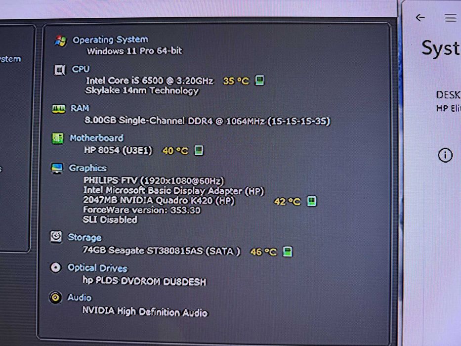 Sistem Gaming PC HP EliteDesk 800 G2 SFF-16Gb ram-nVidia-video chat-