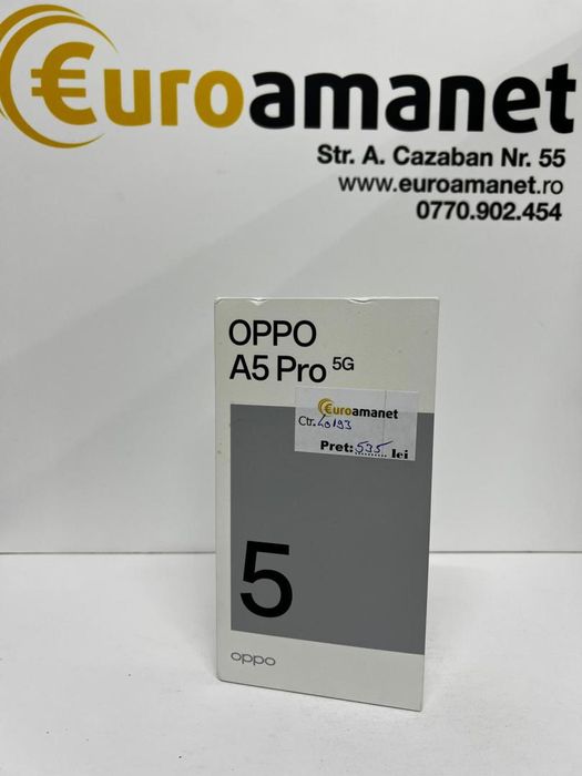 Telefon mobil OPPO A5 Pro, Dual SIM, 8GB RAM, 256GB, 4G -I-