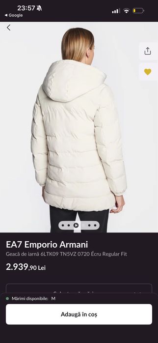 Geaca femei - Emporio Armani EA7 - xs