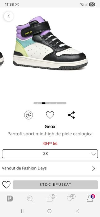 Geox pantofi sport fete