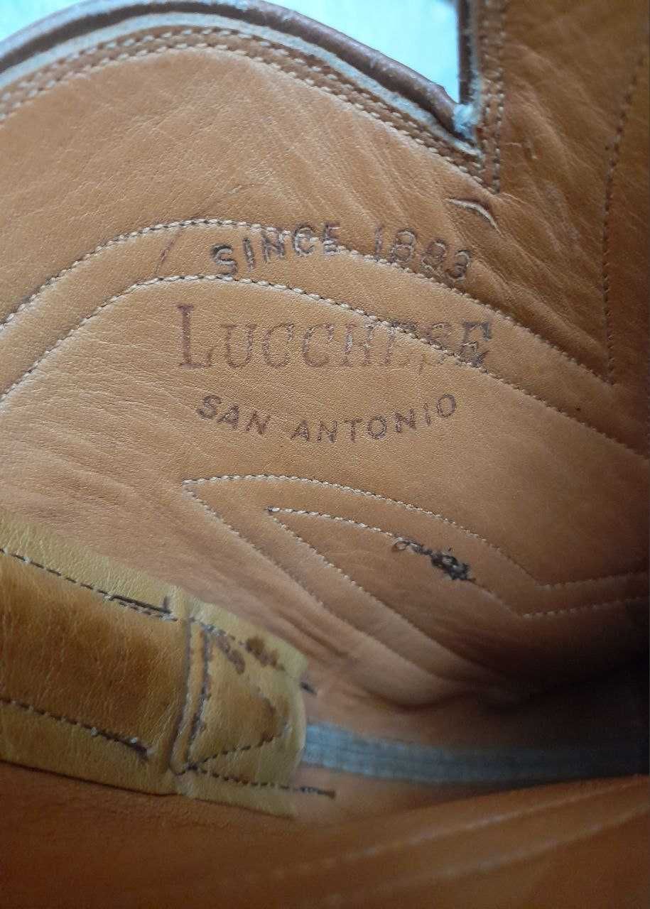 Американские винтажные ковбойские сапоги Lucchese 40 размер