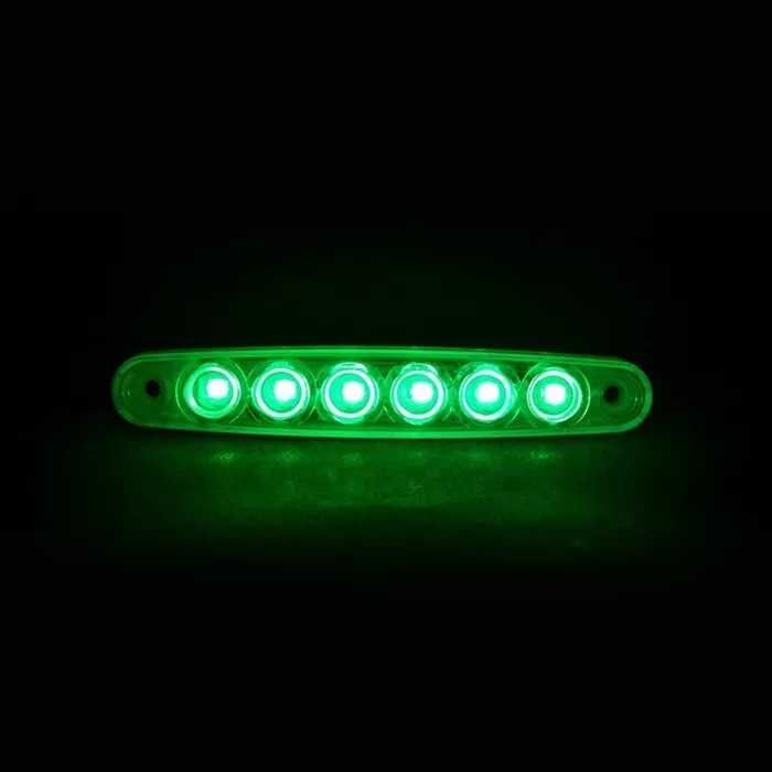 1бр. лед LED габарити за камион с 6 SMD диода 12-24V , 5 цвята