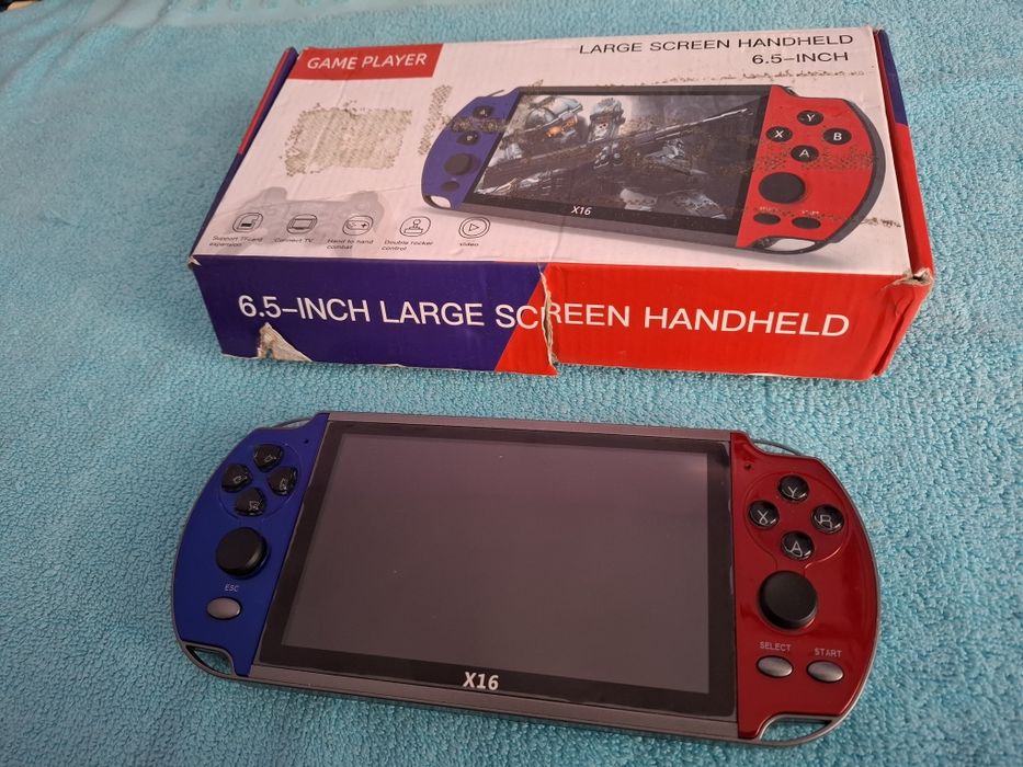 Преносима игрова конзола X16 екран 6.5 инча, тв игра с вградени игри