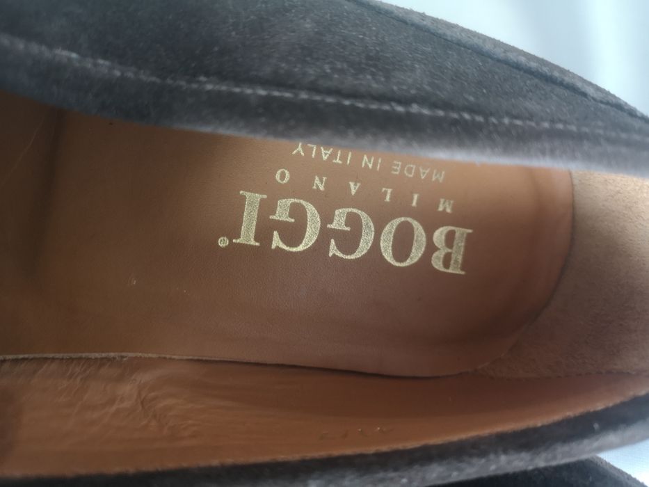 Boggi Milano, мъжки обувки естествен велур, номер 41