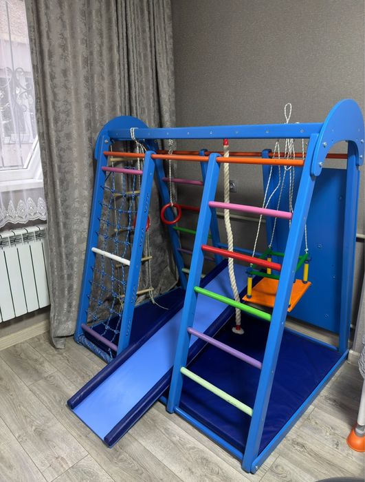 Детская игровая, горка, качеля