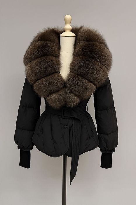 Geaca cu blana naturală