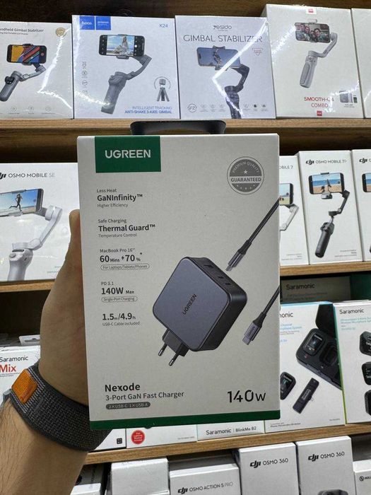 Ugreen Nexode 140W — Мощное GaN-Зарядное Устройство. Есть доставка
