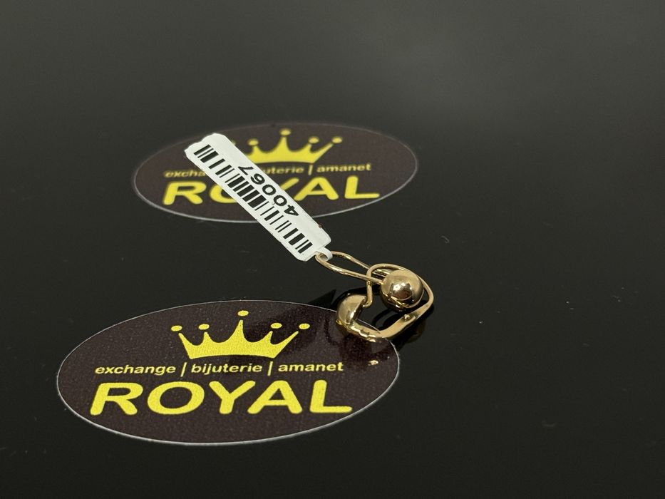 Bijuteria ROYAL : Cercei AUR 14 K / 1.28 GR