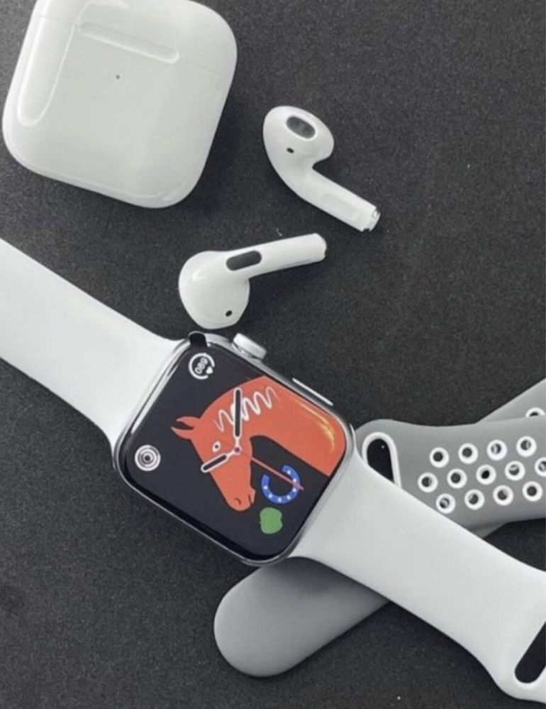 Смарт часы + наушники Smart Watch + Наушник AirPods подарок!