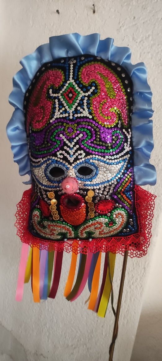 Кукерска маска, гугла, ръчна изработка, уникат , декорация