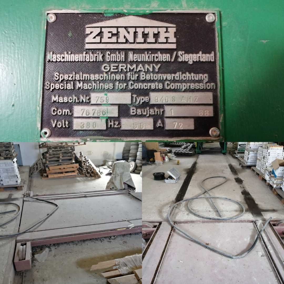 Maşină pentru fabricat pavele şi bolţari (beton vibro-presat)