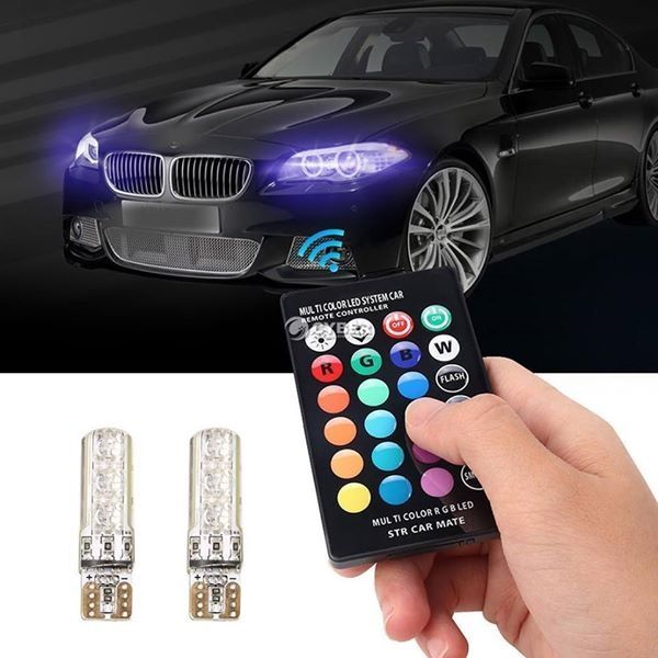 RGB LED крушки с дистанционно управление за автомобил