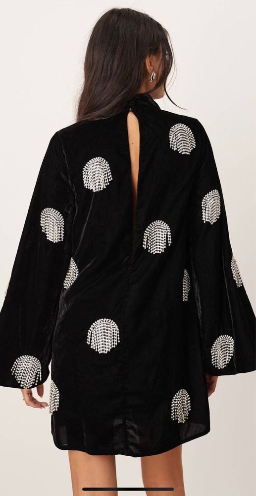 Rochie Asos Bijuterie colectia actuala / din catifea