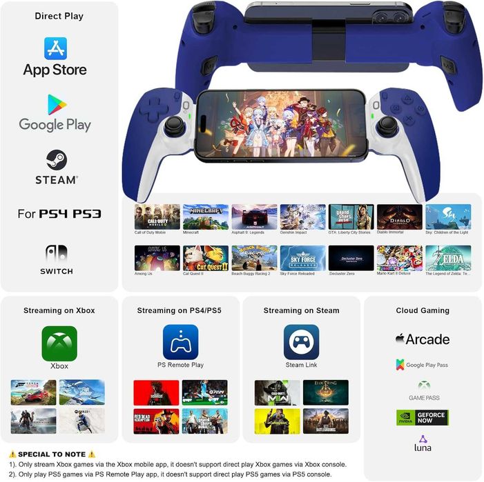 Controller / Joystick telefon, tableta, Joso D9 iOS Android PS Switch