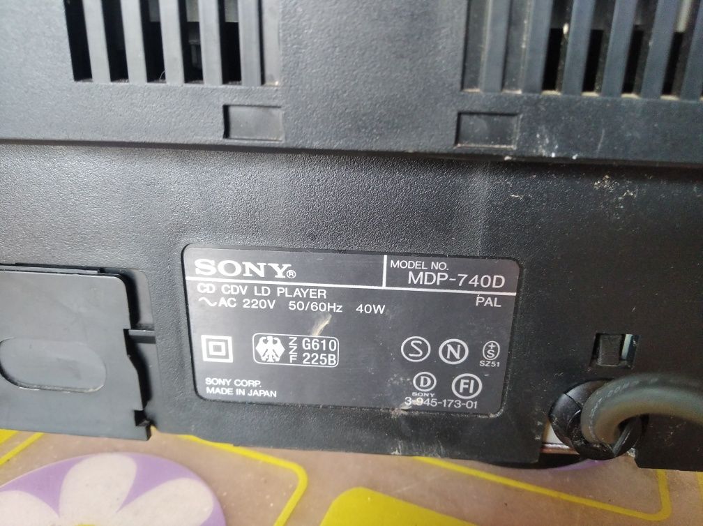 Sony mdp 740d  плеър