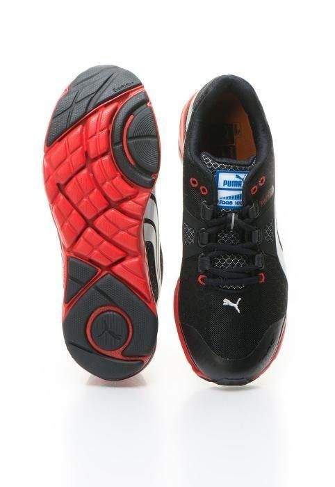 Cadoul ideal adidasi PUMA nr.44,5 pantof sport tenisi negru/rosu cutie
