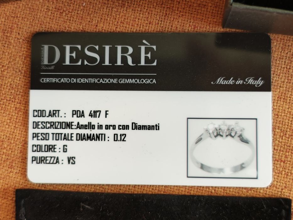 Inel Trilogy,din aur 18k cu diamante de 0,12ct