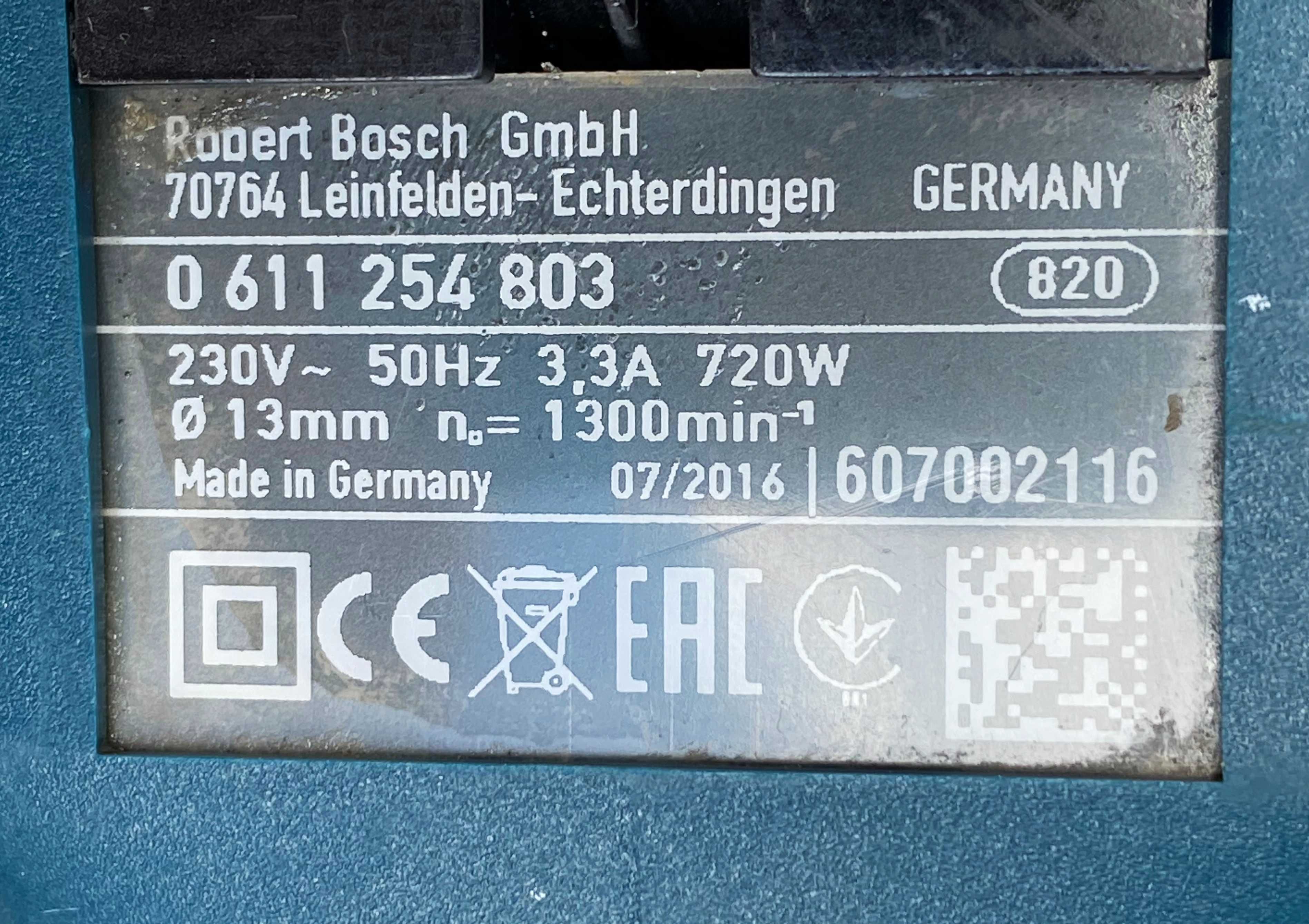 Професионален перфоратор Bosch GBH2600 720W 2.7J